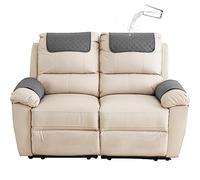 GYHH Funda para Reposabrazos De Sofá, Funda para Reposacabezas para Sillón Reclinable, Funda para Sillón, Protector De Muebles Acolchado Antideslizante (Dark Gray,2 Seat Recliner | 4 pc)