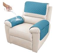 GYHH Funda para Reposabrazos De Sofá, Funda para Reposacabezas para Sillón Reclinable, Funda para Sillón, Protector De Muebles Acolchado Antideslizante (Sky Blue,1 Seat Recliner | 3 pc)