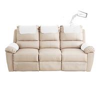 GYHH Funda para Reposabrazos De Sofá, Funda para Reposacabezas para Sillón Reclinable, Funda para Sillón, Protector De Muebles Acolchado Antideslizante (Ivory,3 Seat Recliner | 5 pc)