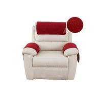 GYHH Fundas de sofá para brazos, funda antideslizante para reposacabezas de sofá, fundas de brazo Sherpa con bolsillos para silla reclinable, fundas para sillón, fundas protectoras de muebles