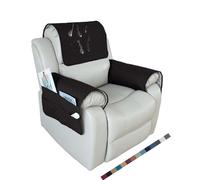 GYHH Fundas para Sillón Reclinable para Brazos, Impermeable Sofá Brazo Antideslizante Apoyabrazos Sofá Reposabrazos Cubierta para Muebles Protector (Black,1 Seater)