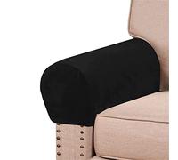 GYHH Fundas Protectores De Brazos Sofá Reposabrazos Cubierta Estiramiento Sillón Funda Protectora Elástica Oficina En Casa Reclinable Sofá Paño Lavable (Black,4)