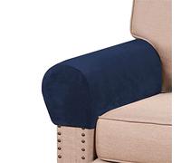 GYHH Fundas Protectores De Brazos Sofá Reposabrazos Cubierta Estiramiento Sillón Funda Protectora Elástica Oficina En Casa Reclinable Sofá Paño Lavable (Navy,4)