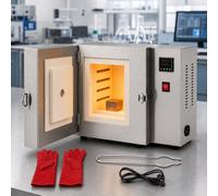 GYHHDDS Horno de sinterización 1500W, 800°C, PID Digital | Horno de mufla para sinterizar arcilla metálica, preparar moldes, esmaltar y realizar pequeños tratamientos térmicos