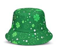 GYIOFAI Día de San Patricio Sombrero de Pescador Mujer Hombre Impermeable Sombrero Sol Verano Playa Gorra Unisex Fiesta Temática Carnaval Copa Verde