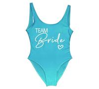 Gyios bañador Mujeres Novia Y Equipo Traje De Baño Una Sola Pieza, Oro Impresión para La Fiesta Soltera, Vacaciones En Piscina Playa-Lake Team1-l