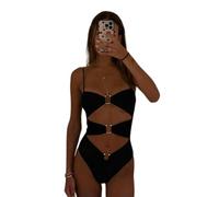 Gyios bañador Sexy One Piece Swimsuit Women - Push Up Monokini Adjustable Bodysuit For Beach, Pool & Summer Vacation-wd1856d1-l