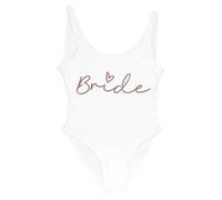 Gyios bañador Traje De Baño Dama Honor Una Sola Pieza La Novia Las Mujeres, Monokini Nupcial Cuello En U, Fiesta Soltera para Vacaciones Piscina Playa S-3xl-