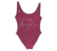Gyios bañador Traje De Baño Dama Honor Una Sola Pieza La Novia Las Mujeres, Monokini Nupcial Cuello En U, Fiesta Soltera para Vacaciones Piscina Playa S-3xl-