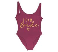 Gyios bañador Traje De Baño Dama Honor Una Sola Pieza La Novia Las Mujeres, Monokini Nupcial Cuello En U, Fiesta Soltera para Vacaciones Piscina Playa S-3xl-