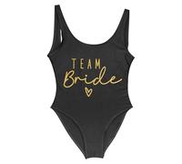 Gyios bañador Traje De Baño Dama Honor Una Sola Pieza La Novia Las Mujeres, Monokini Nupcial Cuello En U, Fiesta Soltera para Vacaciones Piscina Playa S-3xl-