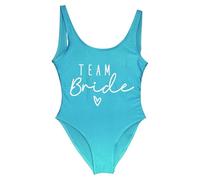 Gyios bañador Traje De Baño Dama Honor Una Sola Pieza La Novia Las Mujeres, Monokini Nupcial Cuello En U, Fiesta Soltera para Vacaciones Piscina Playa S-3xl-