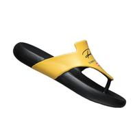 Gyios Chanclas De Playa Hombre Hombres 5cm Dos Tonos Eva Chanclas, Carta Impresión Masaje Antideslizante Tanga Sandalias para La Calle Al Aire Libre Diario Casual-yellow-44 45