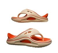 Gyios Chanclas De Playa Hombre Sandalias Novidad Los Hombres, Suela Plataforma Gruesa 3-5 Cm, Exterior Goma Antideslizante, PVC Y Eva Transpirables para La Verano-khaki-43-44