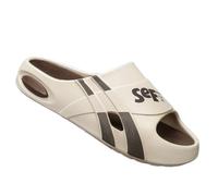 Gyios Chanclas Hombre Imprimir La Carta Unisex Eva Diapositivas, 4 Cm Grueso Cojín Antideslizante Zapatillas Abiertas Del Dedo Pie Para Ducha Interior Al Aire Libre Uso Diario-light Khaki-44 45