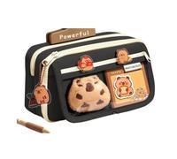 Gyios Estuche Linda Caja De Lápiz Multi-Compartimento, Bolsa Tela Oxford Gran Capacidad con Bolsillo Transparente para Suministros Escolares Estudiantes