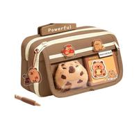 Gyios Estuche Linda Caja De Lápiz Multi-Compartimento, Bolsa Tela Oxford Gran Capacidad con Bolsillo Transparente para Suministros Escolares Estudiantes