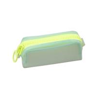 Gyios Estuche para Lápices Étui À Crayon Vert Menthe Translucide, Sac De Papeterie Clair Éclair Néon Lumineux Pour Le Stockage Scolaire Des Élèves-Green