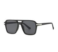 Gyios Gafas De Sol Cuadradas Doble Puente Gradiente Lente Púrpura para Viajes Diarios Al Aire Libre