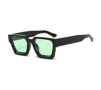 Gyios Gafas de Sol Polarizadas Cuadradas Gradiente Retro, Sombras Uv400 Unisex para Viajes Al Aire Libre Verano-Black Green
