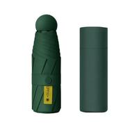 Gyios Paraguas Mini De Bolsillo Upf50 + Plegable Compacto Viaje Ligero con Caja Almacenamiento