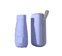 Gyios Paraguas Upf50 + Mini De Sol Cinco Veces con Caja Almacenamiento Cremallera Dura Bolsillo Ligero para Viajes Al Aire Libre Paseos Diarios La Ciudad