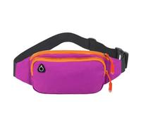 Gyios RiñOneras Hombre Bumbag Bumbags Resistentes Al Agua para Señoras Mujeres Hombres con Bolsillos De Cremallera Cintura Fanny Pack Mochila Viajes Deportes Aire Libre-Morado