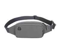 Gyios RiñOneras Hombre Bumbag Bumbags Resistentes Al Agua para Señoras Mujeres Hombres con Bolsillos De Cremallera Cintura Fanny Pack Mochila Viajes Deportes Aire Libre-Gris