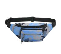Gyios RiñOneras Hombre Bumbags Y Fanny Packs para Hombres Mujeres Caminata Correr Viajes Bolsa De Cintura Impermeable Caminar Deporte Niños-Azul