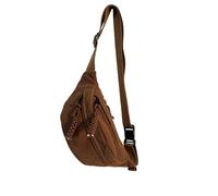 Gyios RiñOneras Hombre Lindo Bumbag Fanny Pack para Mujeres Hombres Moda Cintura Paquetes Ajustables Cross Body Bumbags Las Señoras Niñas Viajes Correr Caminata Al Aire Libre-marrón