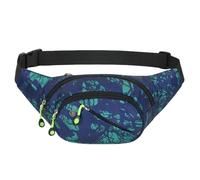 Gyios RiñOneras Hombre Pack De La Cinta Bum Bag - Largo Bumbag Moda Grande para Mujeres, Bolsas Cintura Ajustable Correr Senderismo-Verde B