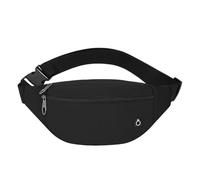 Gyios RiñOneras Hombre Packle Fanny Pack para Mujeres, Bolsas De Bum Impermeables Que Corren Paquetes Cintura Senderismo con Cinturón Ajustable Viajes Deportivos Al Aire Libre-Negro