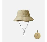 Gyios Sombrero de Pescador Gorra del Impermeable Verano Cubo Camping Senderismo Alpinismo Gorro Sol Anti-UV con La Bolsa Almacenamiento-caquí-un Tamaño
