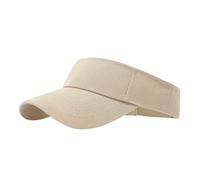 Gyios Sombrero de Pescador Gorra Deportivo Al Aire Libre Verano Hombres Mujeres Algodón Protección UV Ajustable Tenis Golf Correr Visor Cap-smt099-caquí