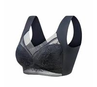 Gyios Sujetador Damas De Gran Tamaño para Mujer Cobertura Completa Taza Suave Y Ropa Interior Cultivo Bralette con Correa Ancha-a-6l