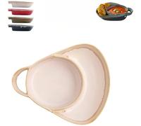 GYJZZW Cuenco para sopa y sándwich, plato antiempañamiento de cerámica y sándwich ideal, combo de plato de sopa y sándwich de cerámica con pan y soporte para el hogar y el restaurante (blanco)