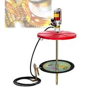 GYKOZY Bomba de Grasa neumática, Pistola de engrase de Aire de Alta presión 50:1 con Manguera de Aceite de 4,8 m, caudal de 0,85 L/min, Kit de Bomba de Grasa Universal, Placa seguidora