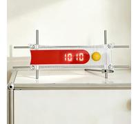 GYKOZY Despertador de sobremesa con Pantalla, diseño mecánico, Memoria integrada, Modo de Ahorro de energía Nocturno para salón, Oficina o Dormitorio.