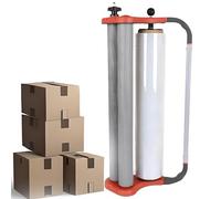 GYKOZY Dispensador de Film Estirable, máquina de Embalaje portátil para un Embalaje eficiente, Ancho de Film de 500 mm, diámetro máximo de 157 mm, fácil de Usar.