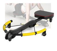GYKOZY Entrenador Abdominal Multifuncional Ajustable (Tipo Dragonfly) con Pantalla Digital; Ofrece Entrenamiento de Cuerpo Completo, Rebote automático y Tres Niveles de Ajuste (Yellow and Black)