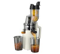 GYKOZY Exprimidor doméstico Multifuncional, exprimidor Lento de 200 W de 9 cm de diámetro 600 ml 98% de Contenido de Jugo Puro Separación de heces de Jugo Rotación hacia (B)