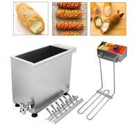GYKOZY Friteuse électrique commerciale, équipement de cuisson à Grande capacité pour saucisses et Corn Dogs, idéal pour Les Restaurants et Les Services alimentaires
