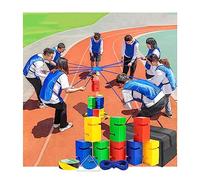 GYKOZY Juegos de construcción de Equipos con Bloques, Actividades grupales al Aire Libre, Juegos de competición Divertidos, Que fomentan la comunicación amistosa. (Mixed Color 8pcs)