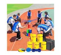 GYKOZY Juegos de construcción de Equipos con Bloques, Actividades grupales al Aire Libre, Juegos de competición Divertidos, Que fomentan la comunicación amistosa. (Yellow 5pcs)