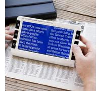 GYKOZY Lupa Digital portátil con Zoom 2x-32x, Ayuda electrónica para la visión, 26 Modos de Color, Lupa Digital de 7.0 Pulgadas de Mano para Escritura y Lectura con Baja visión