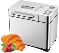 GYKOZY Máquina para Hacer Pan de 900 g con dispensador de Frutos Secos, Molde cerámico Antiadherente y Panel táctil Digital.