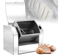 GYKOZY Mezcladora de Masa Comercial 1100/1500w, Máquina Eléctrica de Amasado de Harina de 3kg-10kg con Tazón Inclinable 90°, Licuadora de Alimentos de Acero Inoxidable, para Panadería Casera, 5KG