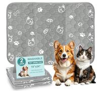 Gykutix 2 Piezas Empapadores Perros Lavables,Alfombra Perro Reutilizable,Superabsorbentes e Impermeables,Alfombrillas de Entrenamiento para Cachorros, Gatos, Conejos y Mascotas - Antideslizante