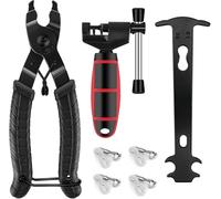 Gykutix - Herramienta de bicicleta de cadena de bicicleta con 4 pares de remaches de cadena de bicicleta, kit de reparación de cadena de bicicleta para cadena de bicicleta de 6 a 12 velocidades
