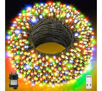 GYLEFY Cadena de Luces Navidad Exterior, 100m 800LED Guirnalda Luces Luz de hadas de árbol de Navidad 8 Modos Impermeable Luminosas Decoracion para Nata Jardín Casas Fiestas Interior, Coloreado